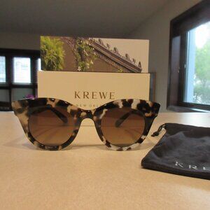 KREWE NEW ORLEANS Olivia Polarized Tortoise Shell Sunglasses